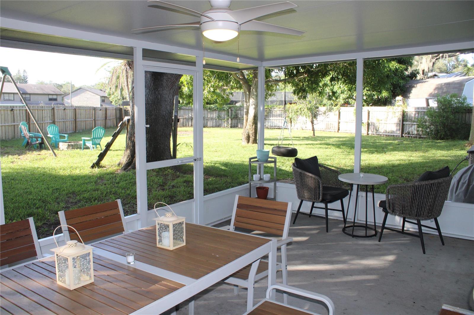 Your screened patio is 18 X 12