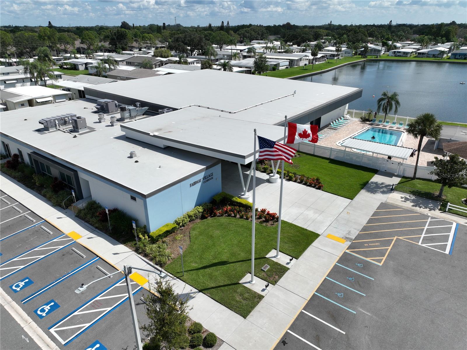 Drone view of Clubhouse