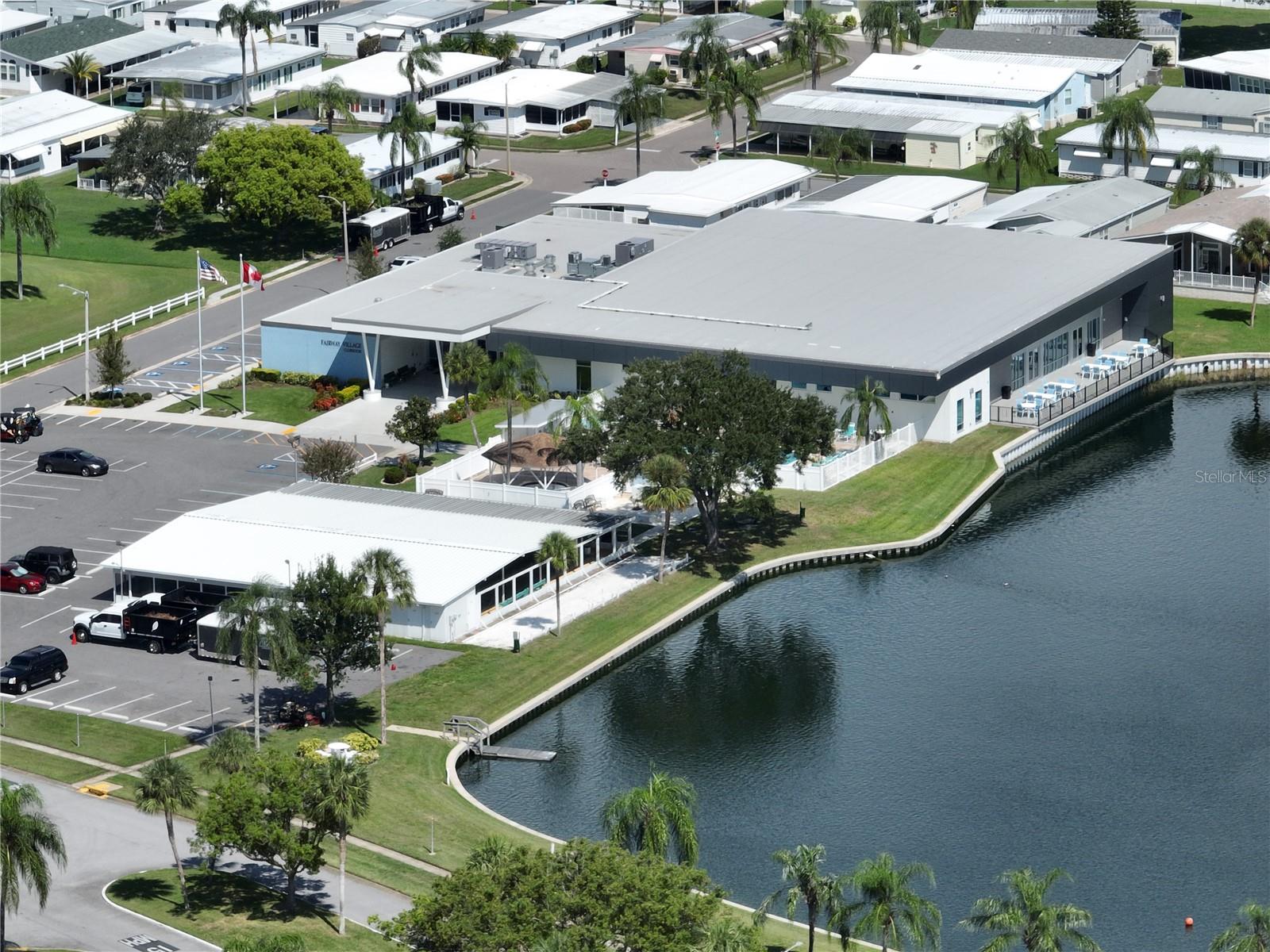 Drone view of Clubhouse