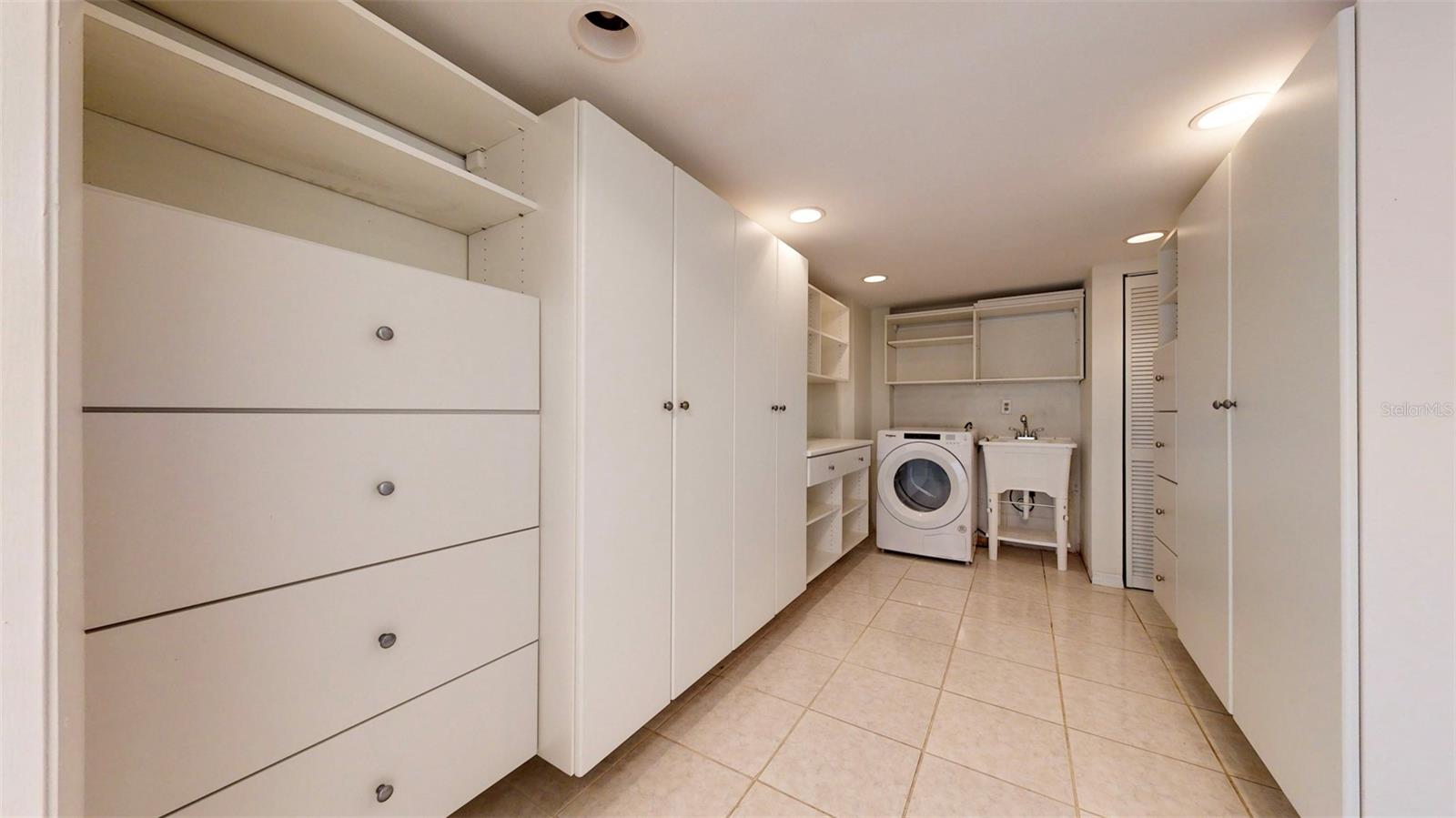 Oversized utility storage room