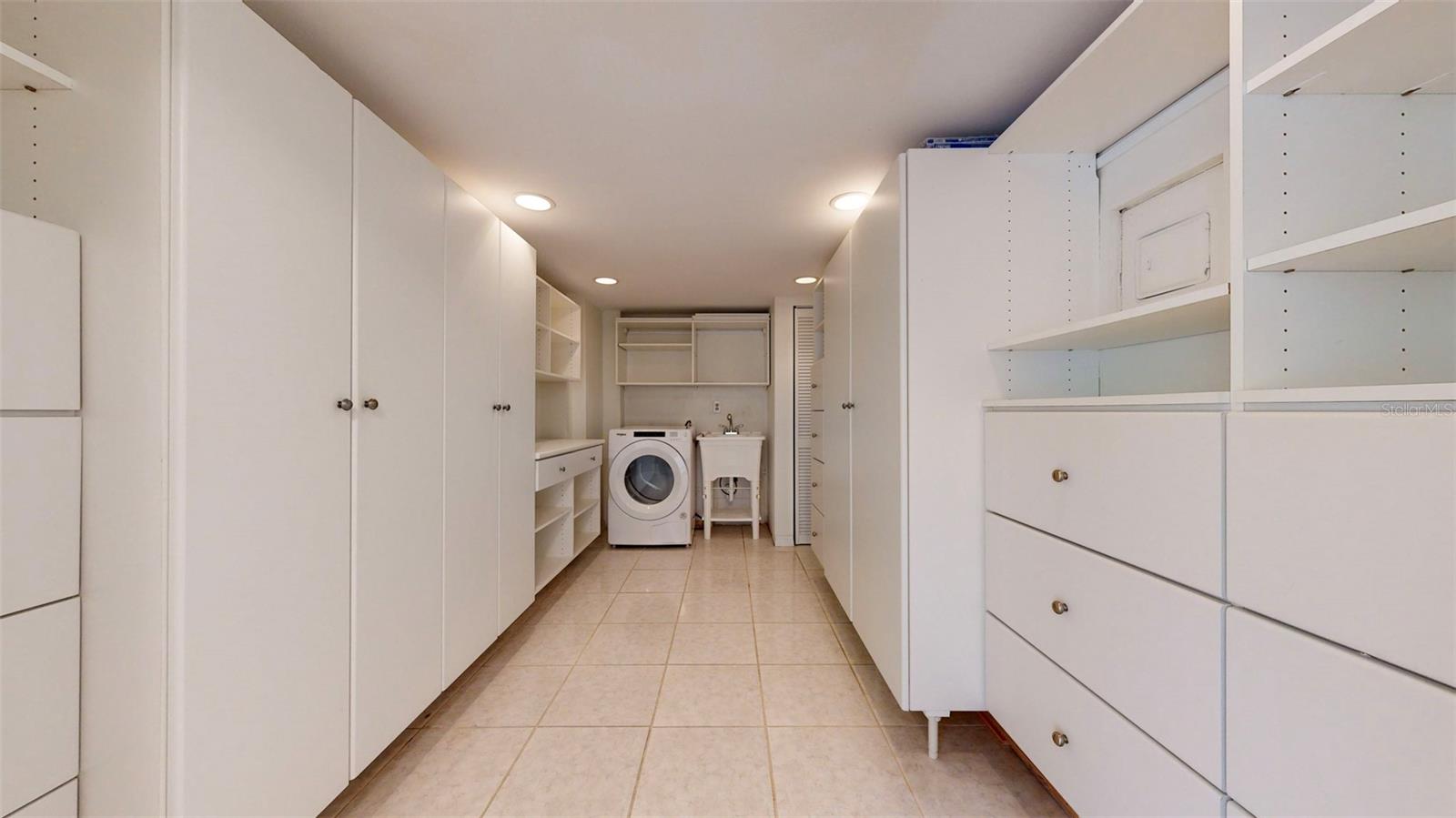 Oversized utility storage room