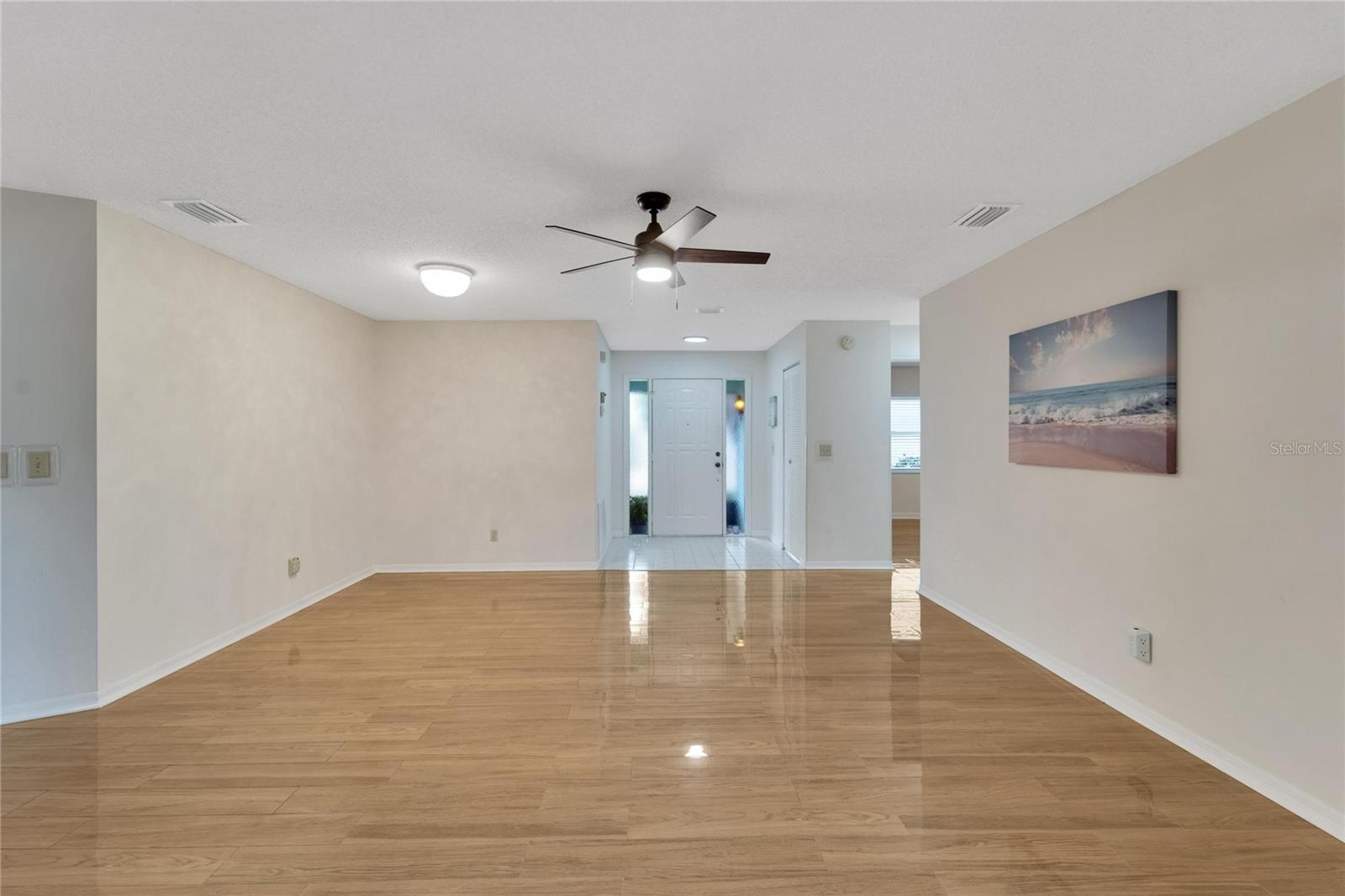 Foyer with coat closet