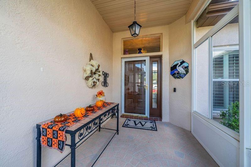 Screened front porch