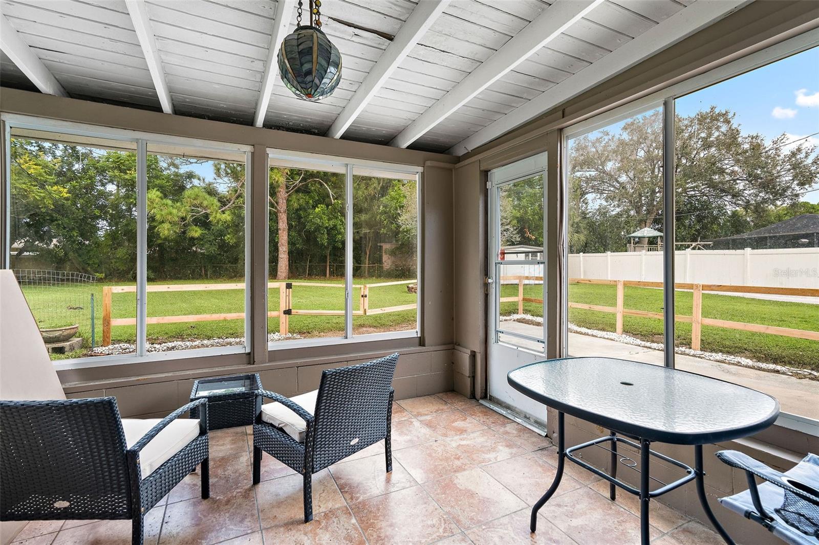 Screened In Rear Patio