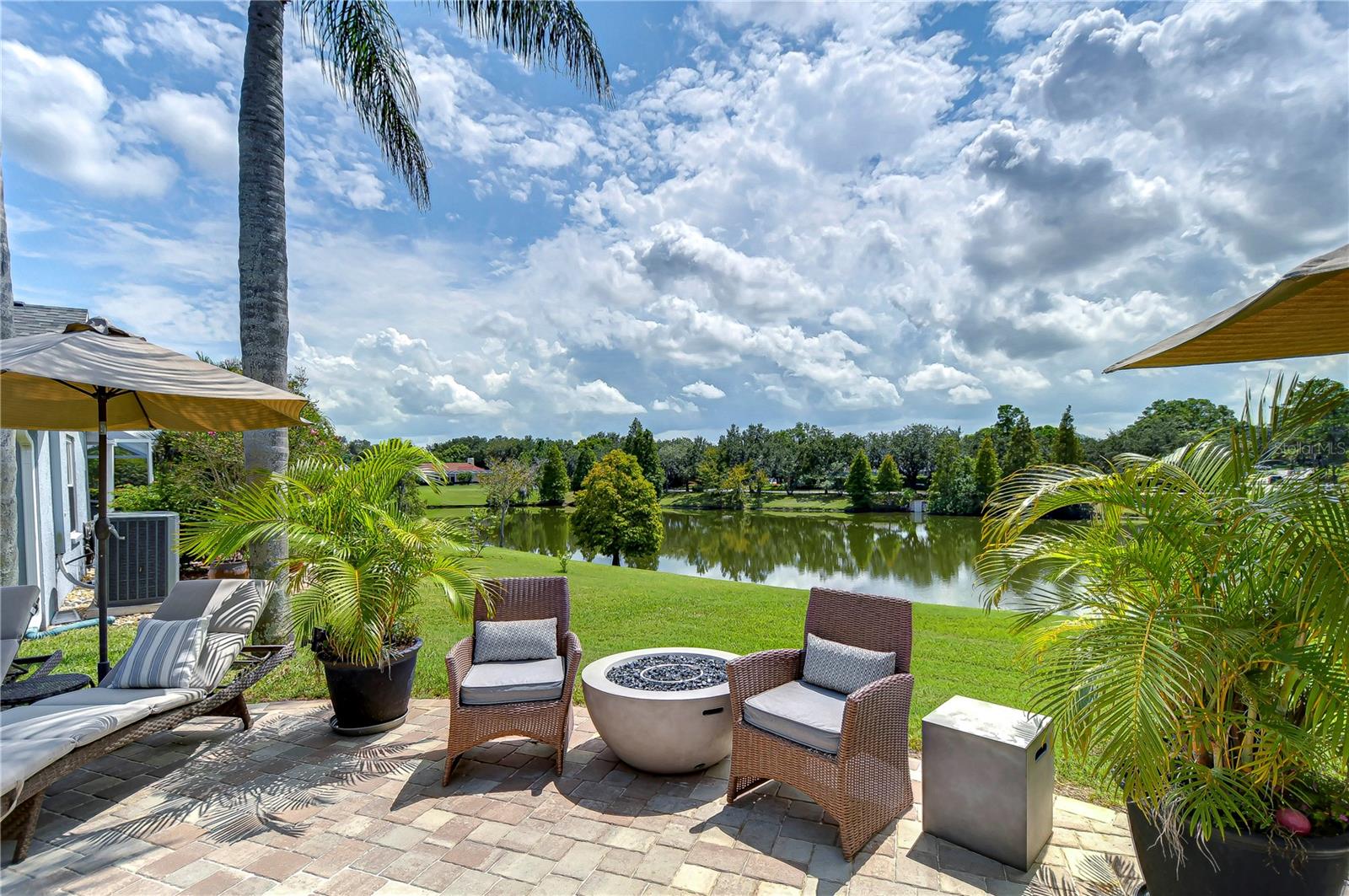 Outside patio area with water views!