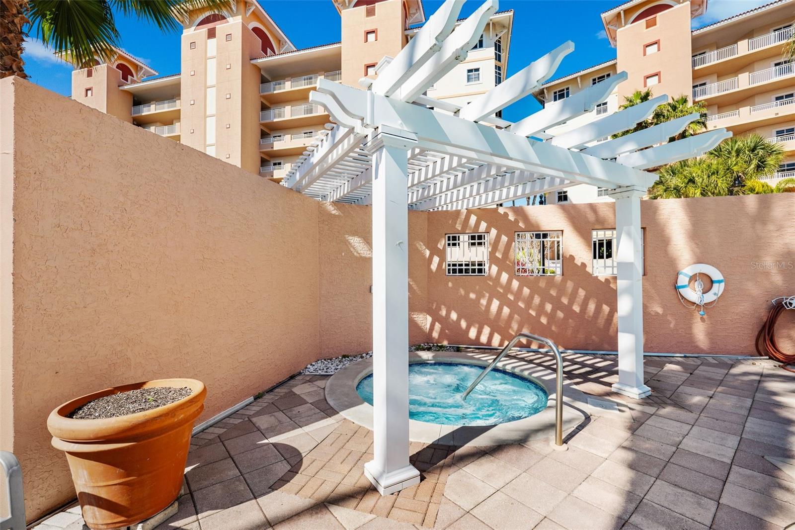 Hot Tub In Pool Area