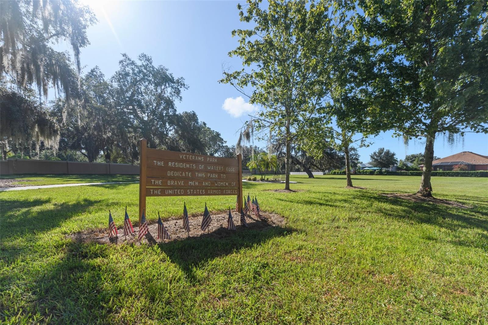 Veterans Park Located in Waters Edge