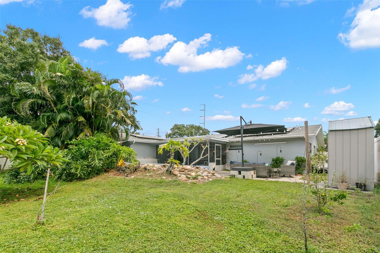 Spacious yard fully fenced