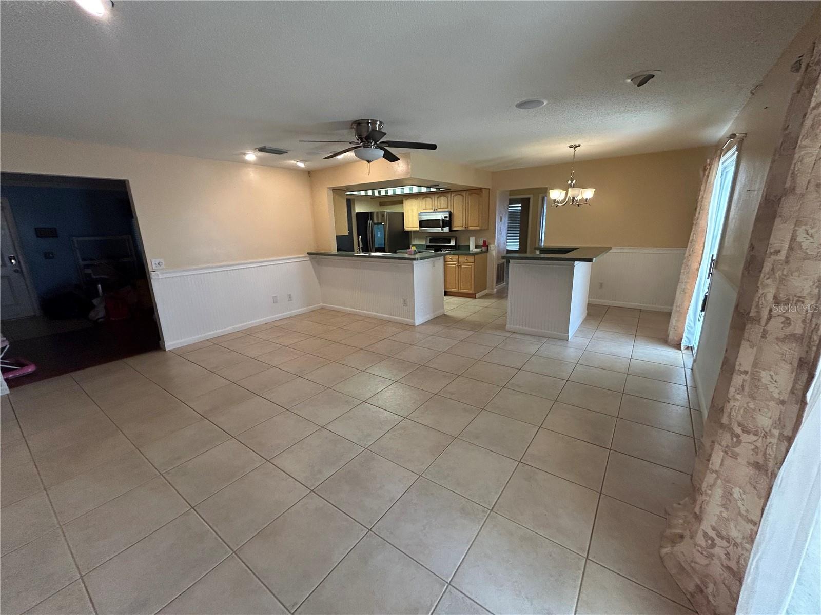 Living Room and eat-in kitchen