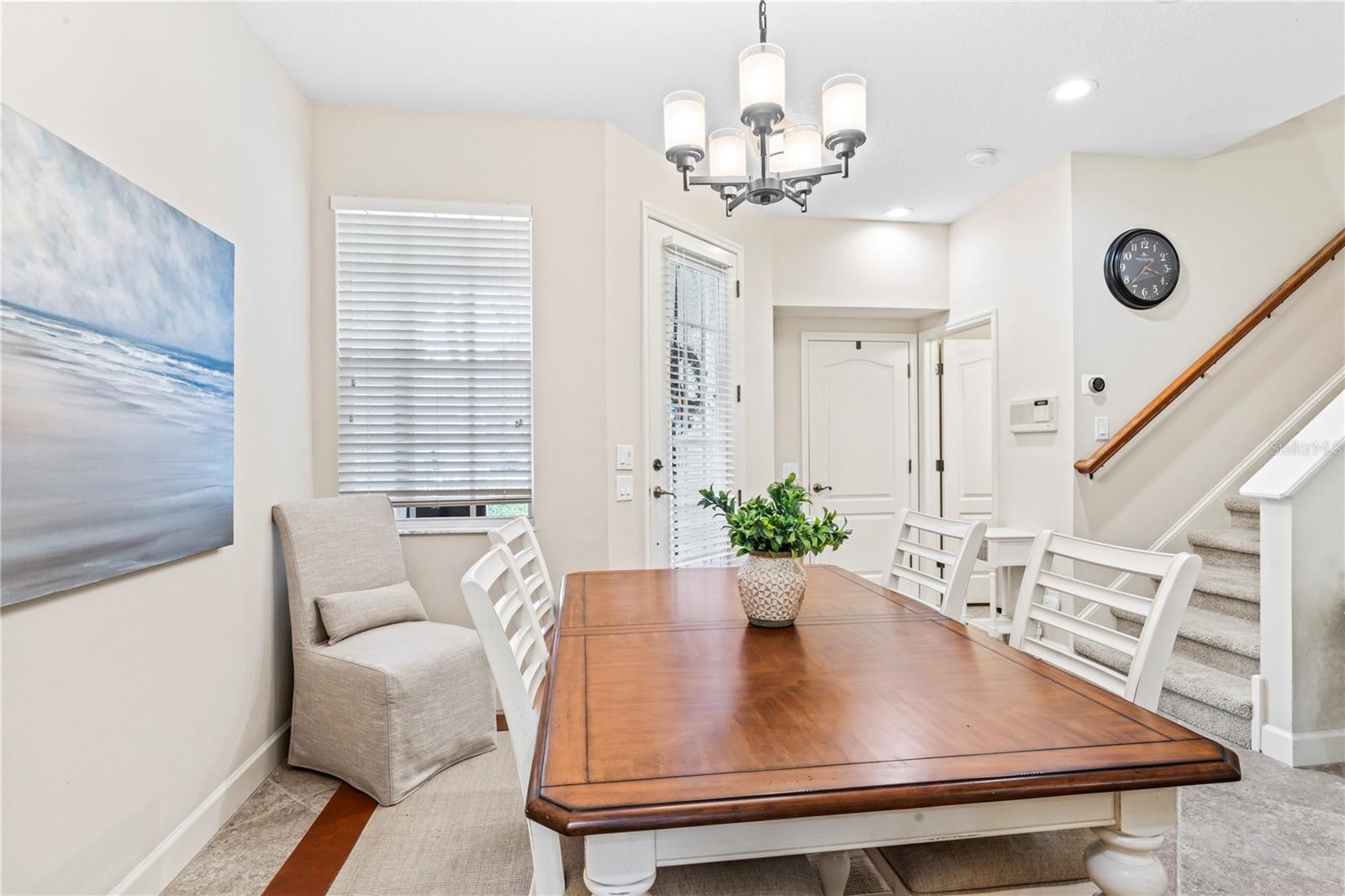 Dining Room; half bath on right