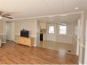 Living room joining dining room