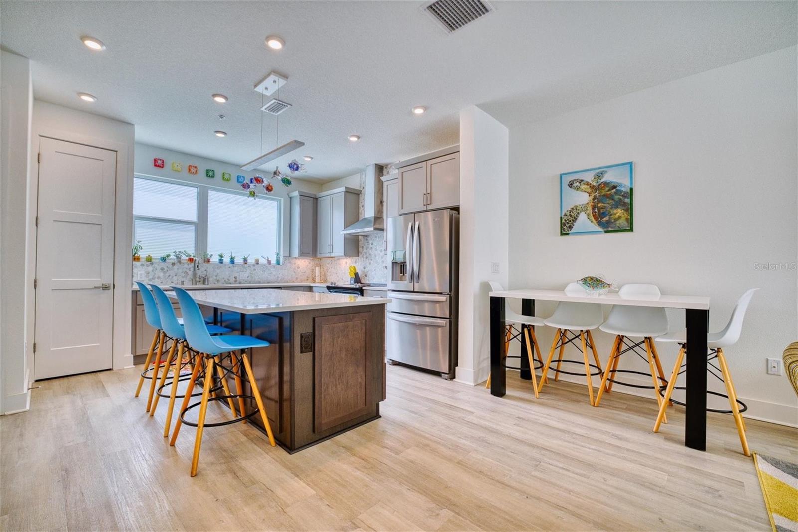 2nd floor - open kitchen area with TONS of natural light