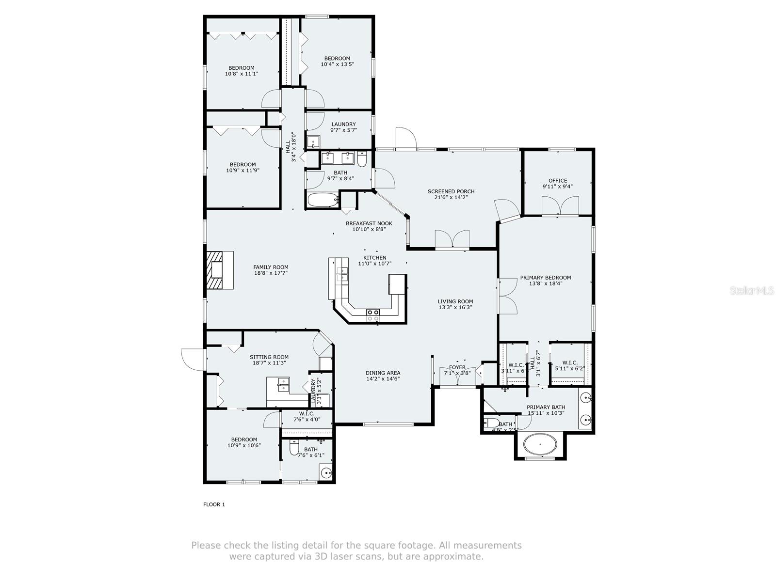 Floor plan with measurements