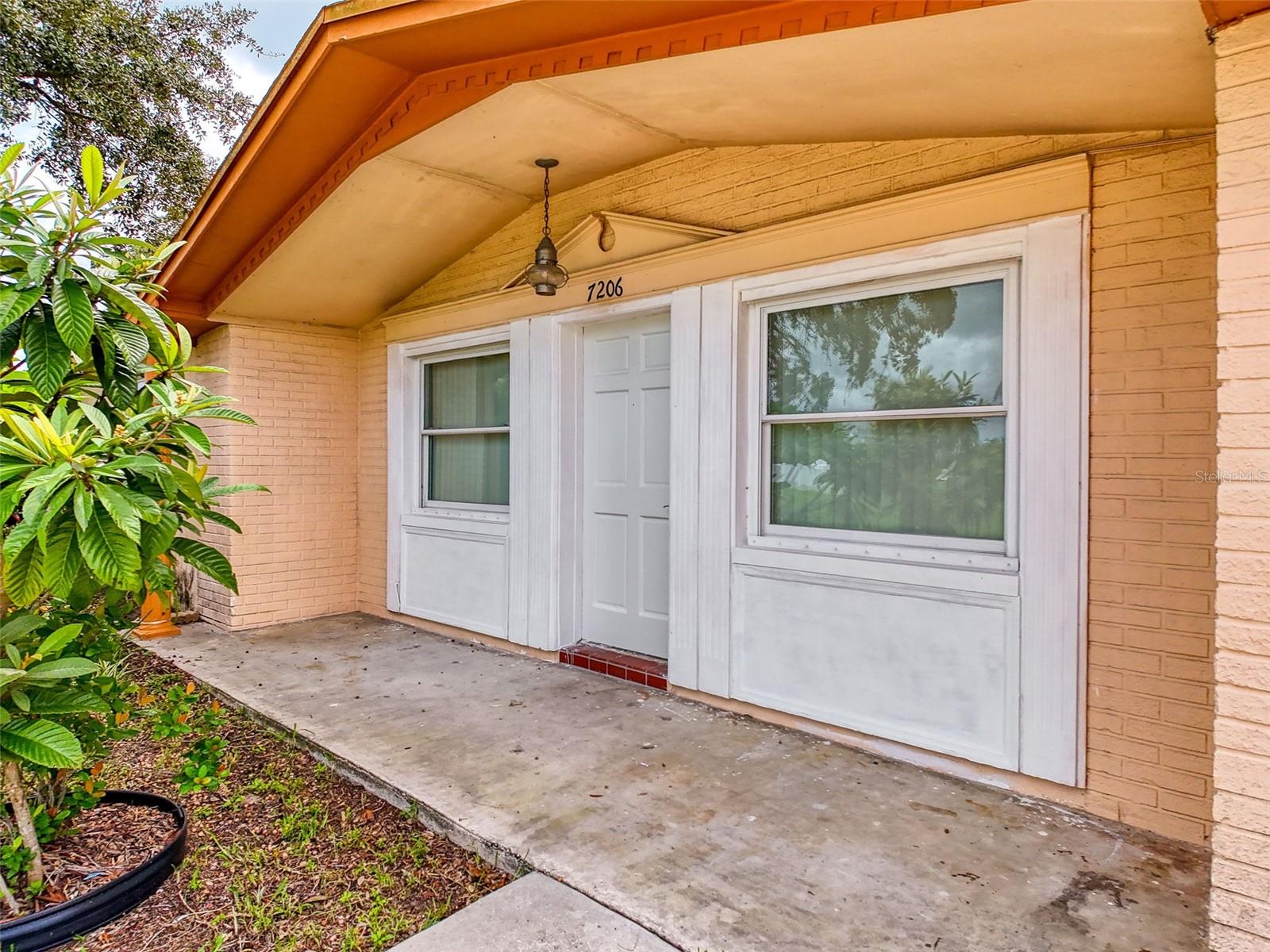 Covered front porch