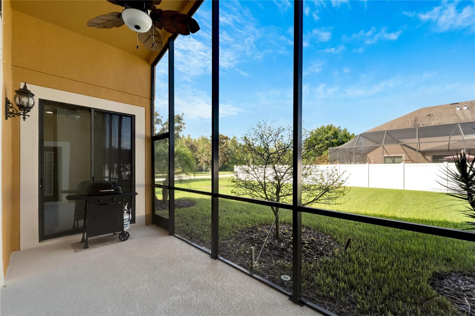 Screened Patio- Sliding Glass doors to Primary Bedroom