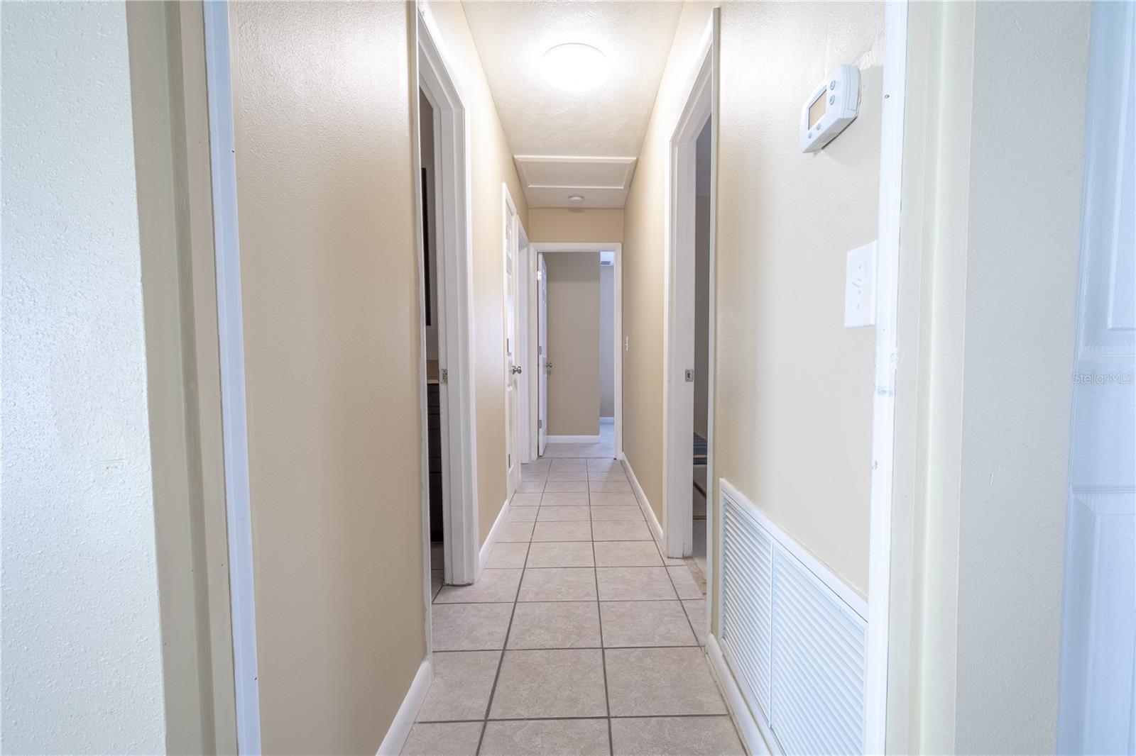 Hallway to bedrooms and bathrooms.