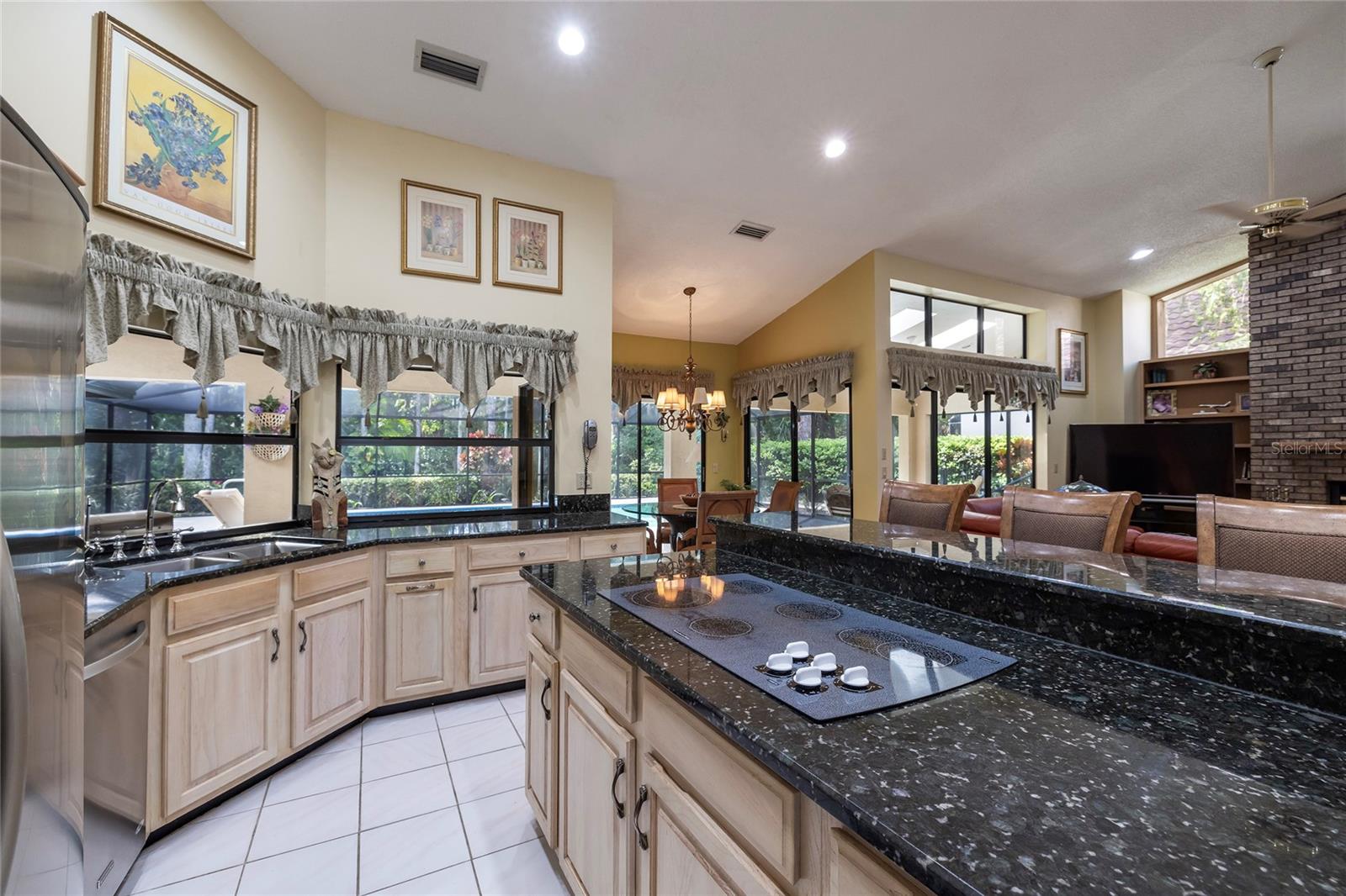 Kitchen with Granite Counters