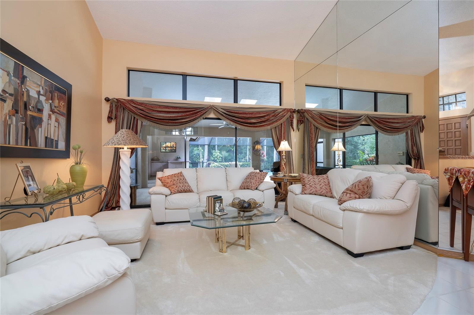 Formal Living Room with Sliding doors