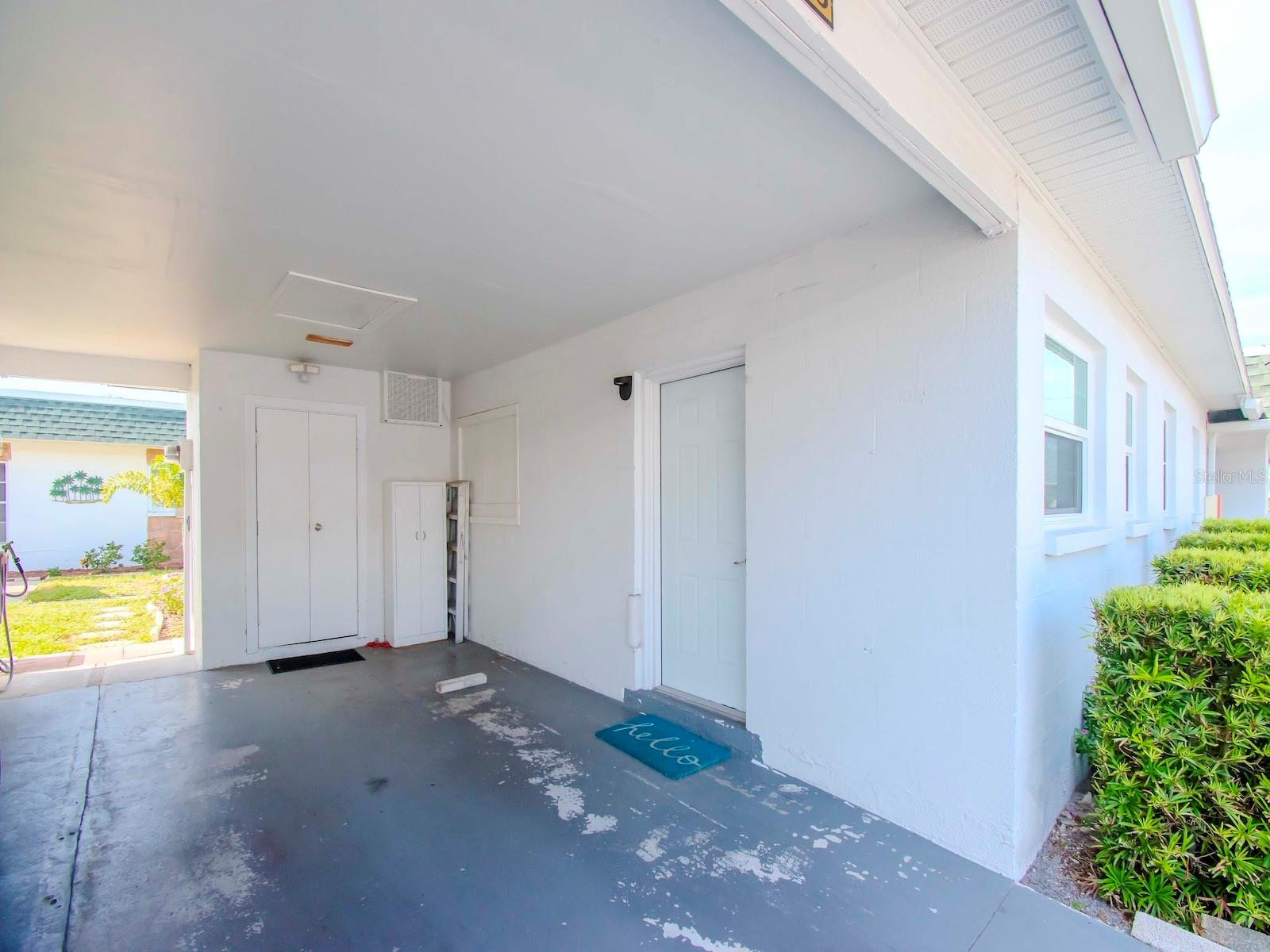 Enclosed Carport