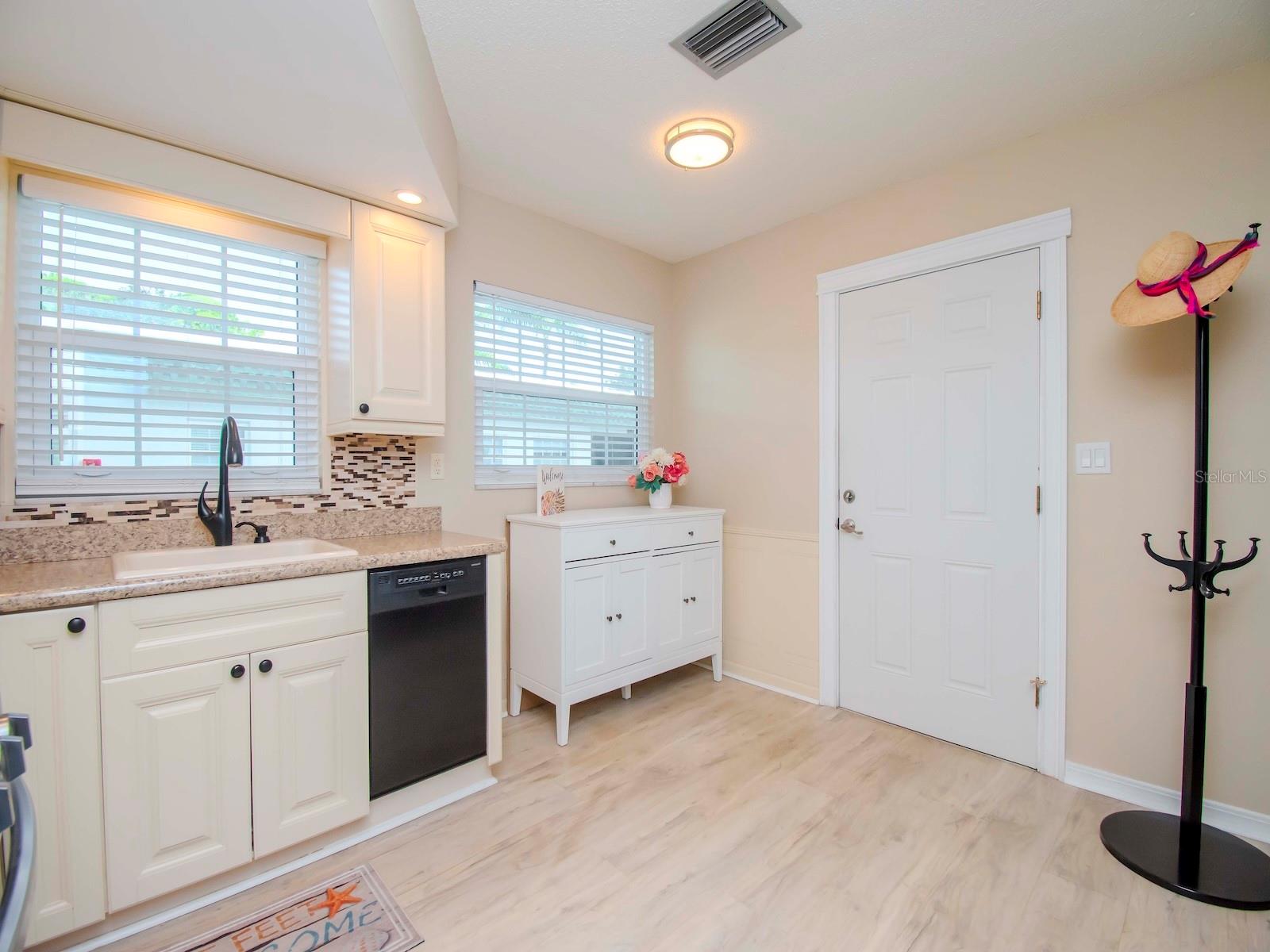 Entry from carport into kitchen