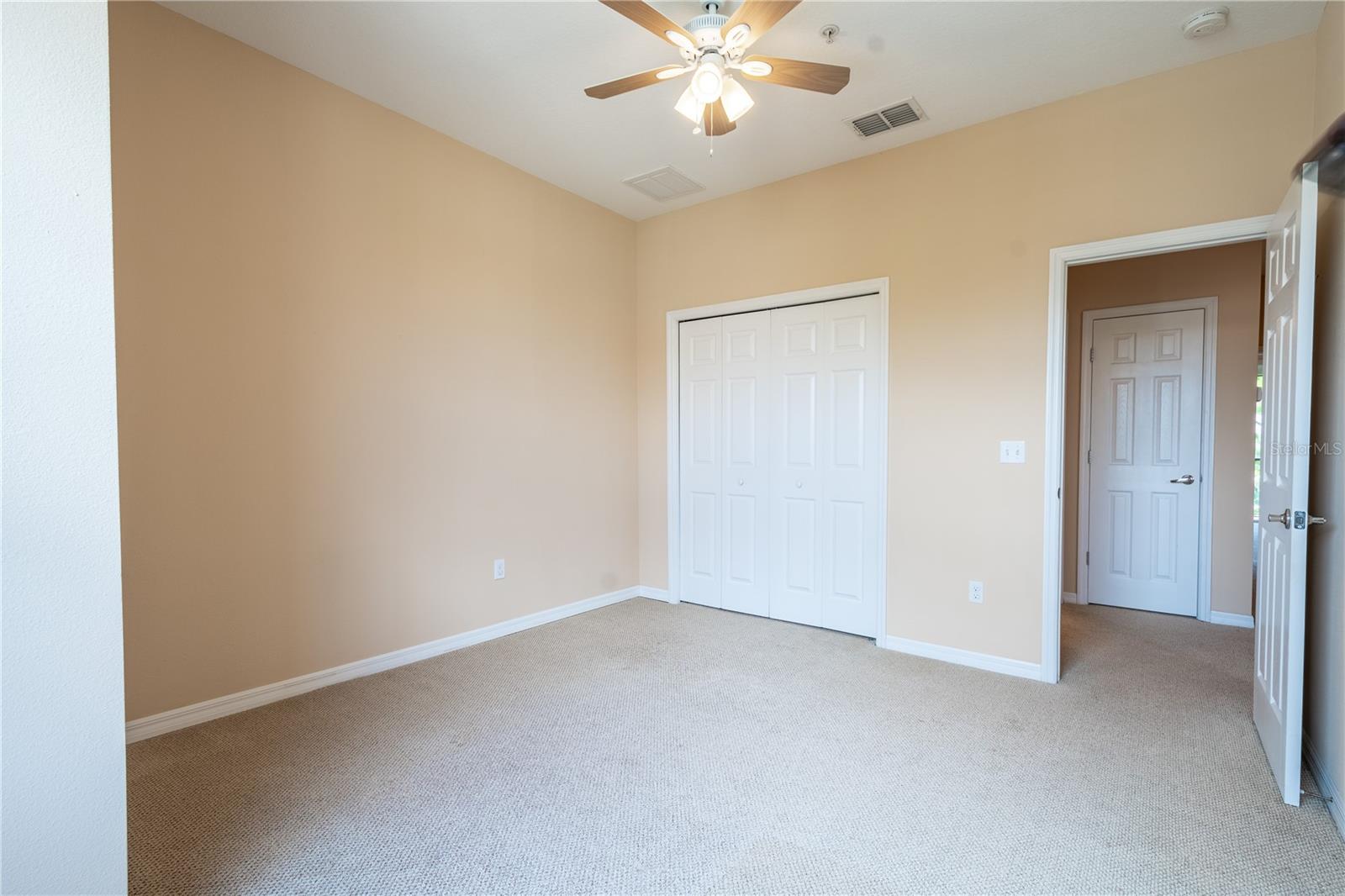 2nd bedroom features a built-in closet.