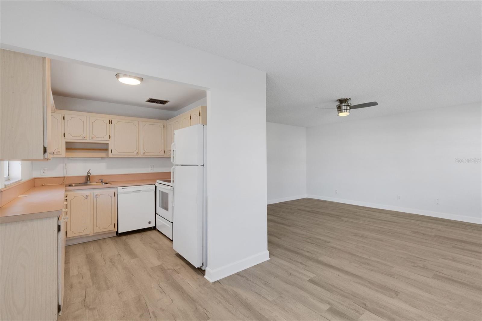 Kitchen and new floors, new paint, new lighting fixtures