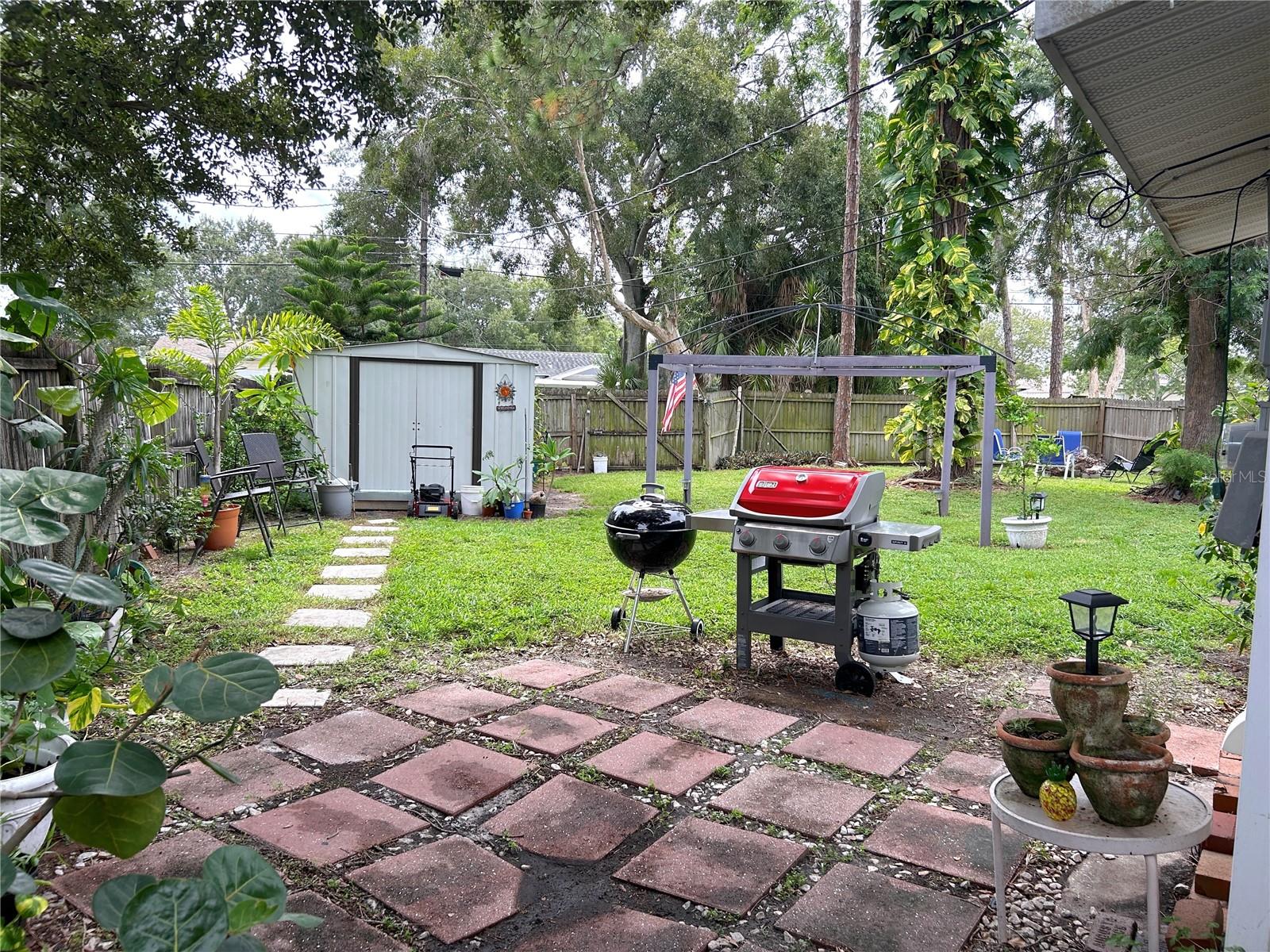 Backyard with Privacy Fence