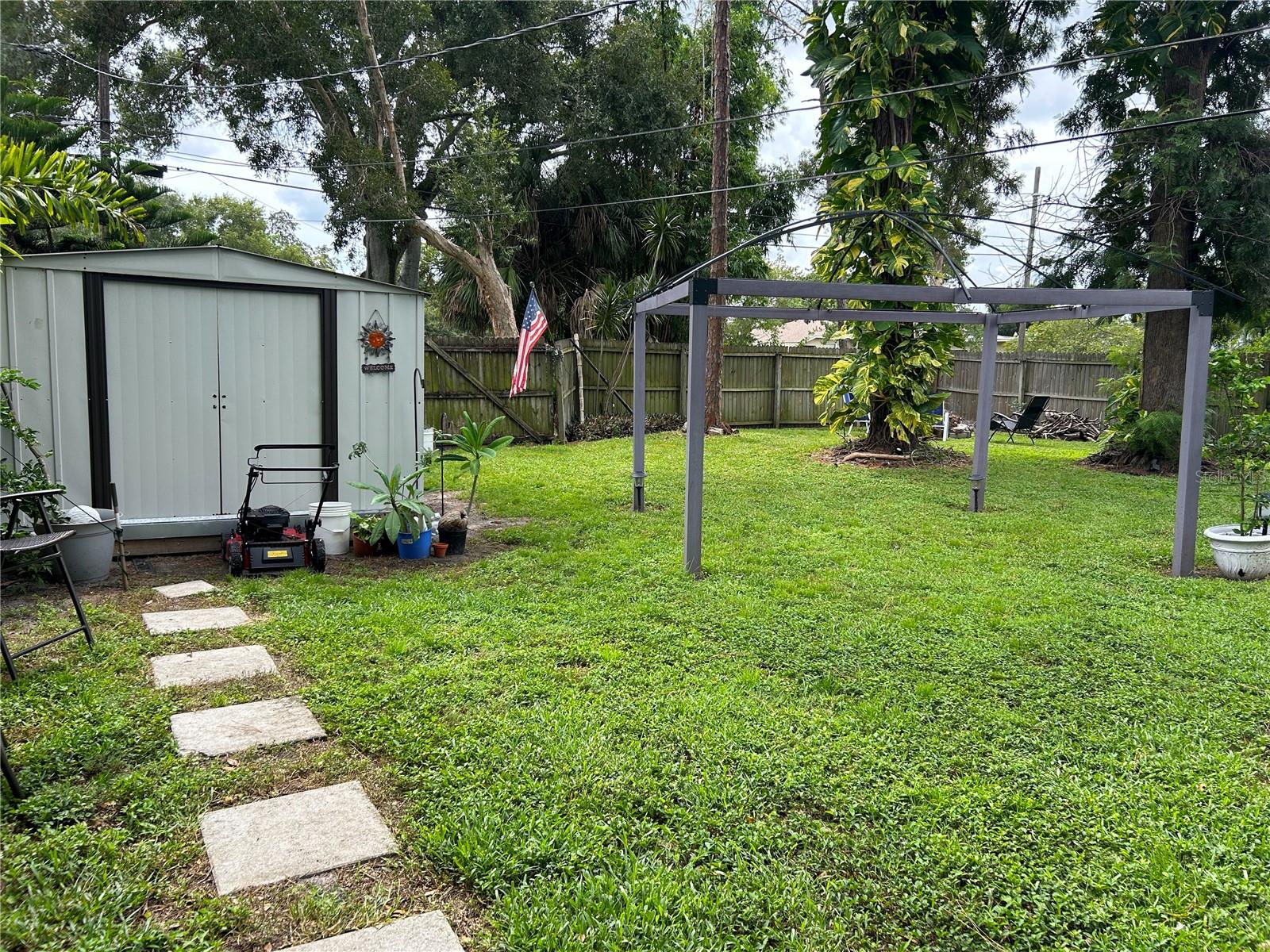 Backyard with Privacy Fence