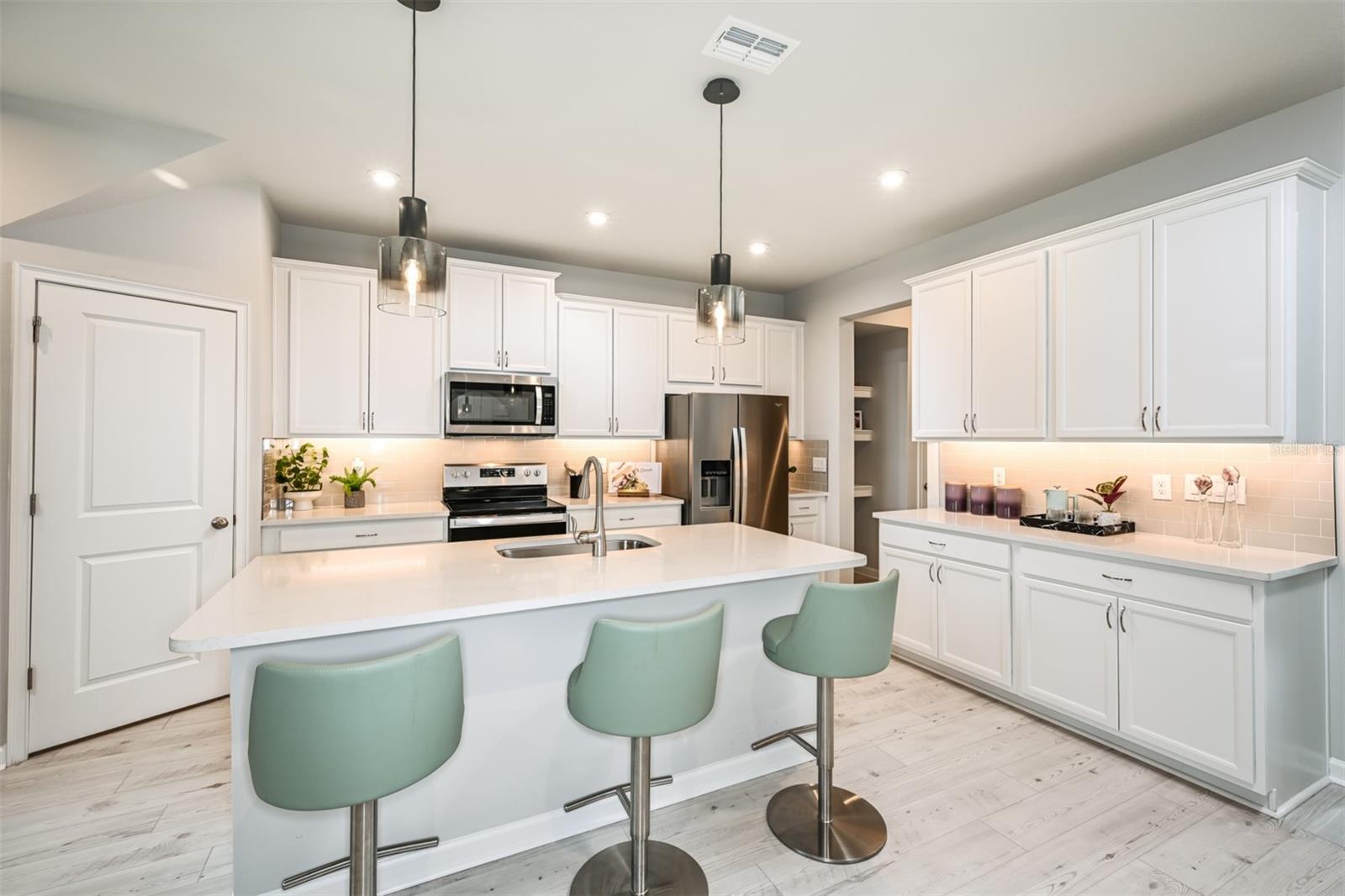 Model Kitchen at a Different Model, Same Floor Plan