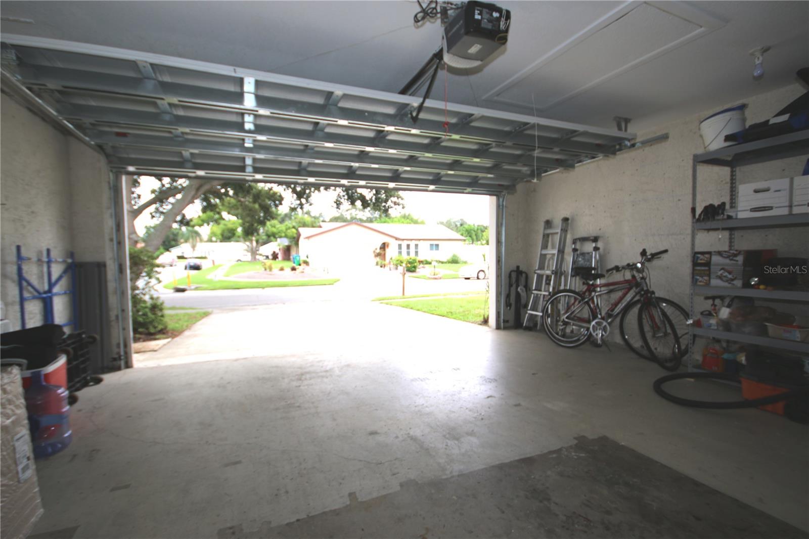 2 Car Garage with new Garage Door