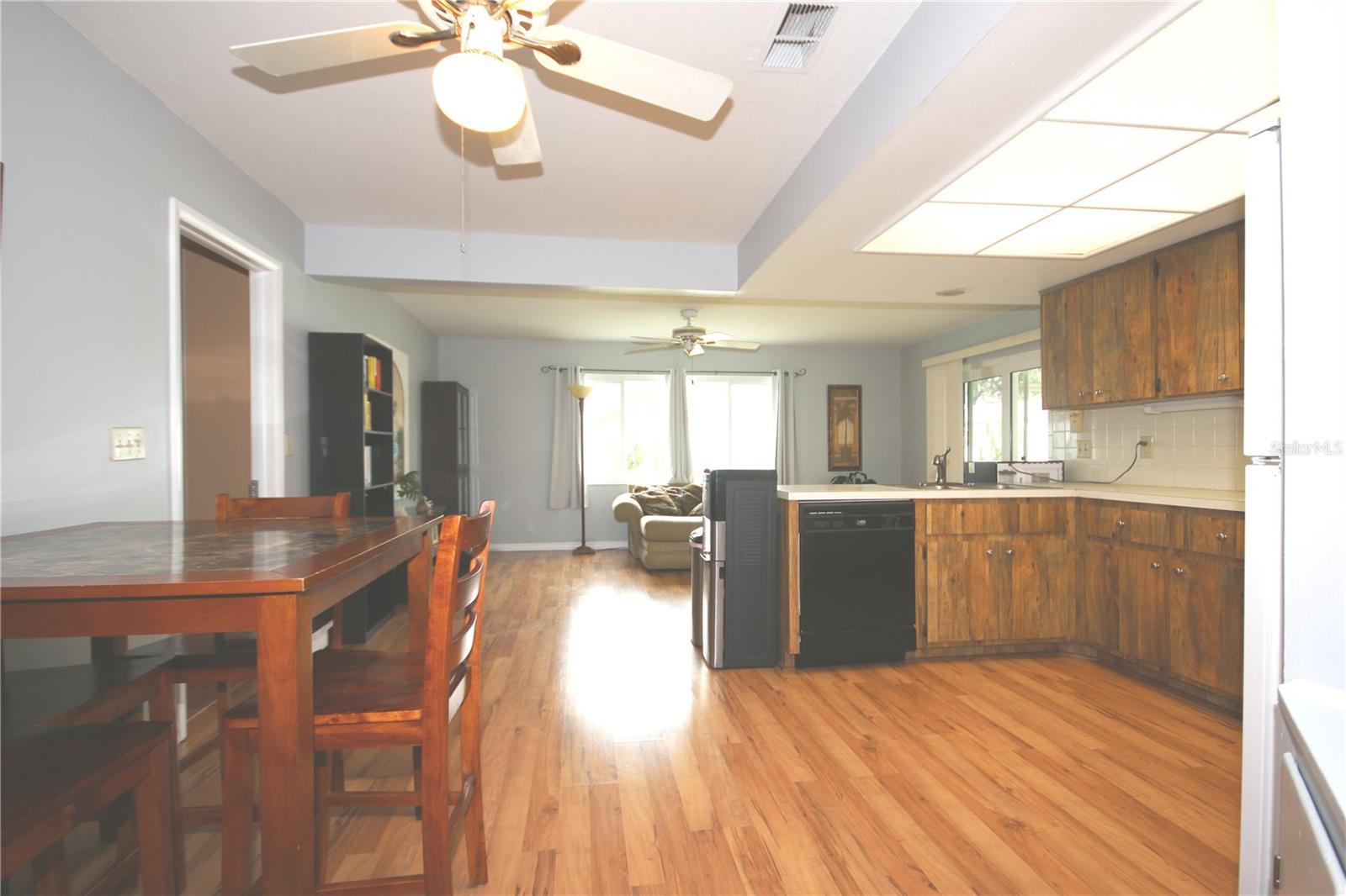 Kitchen view from Living Room