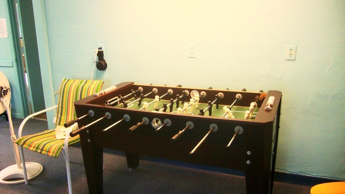 FOOSBALL IN POOL TABLE ROOM