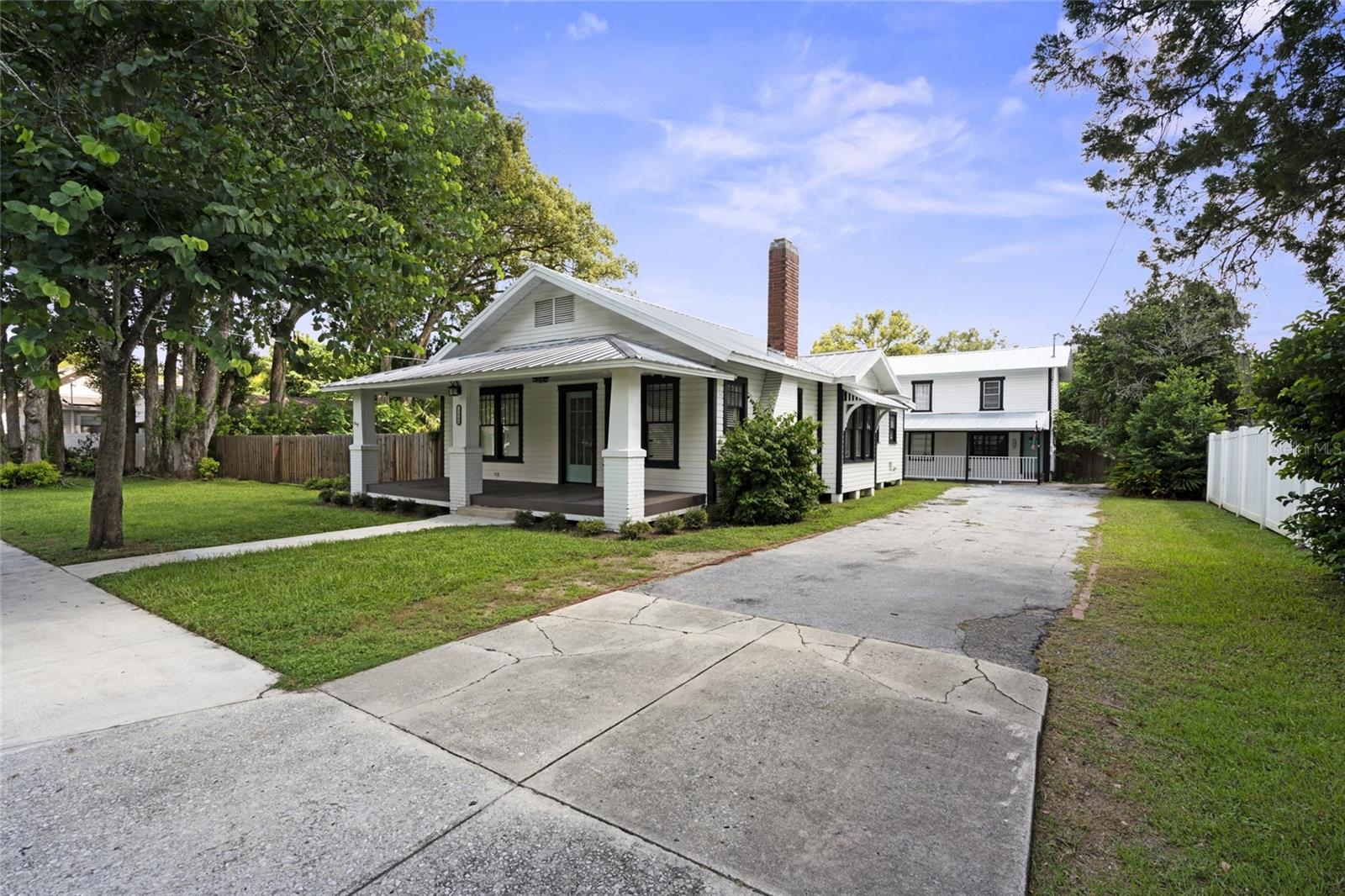 Front of both homes