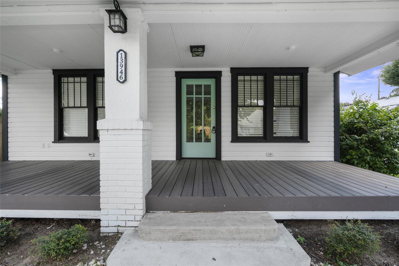 Main house front porch