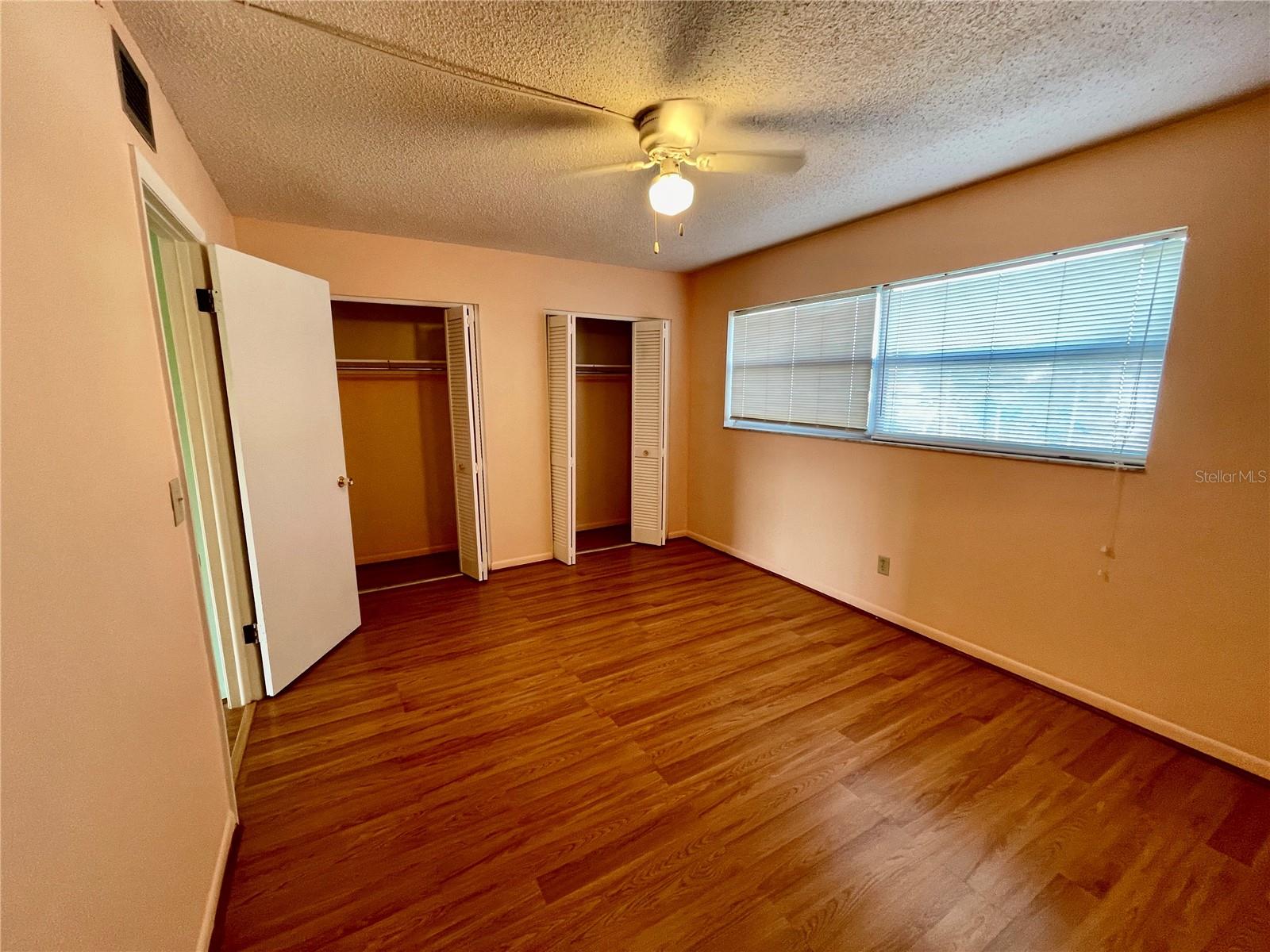 bedroom with large closet