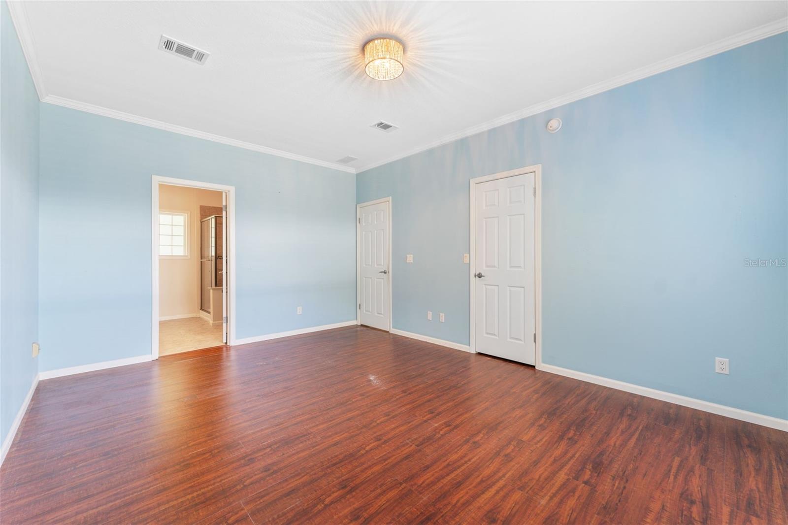 Large primary bedroom with ensuite bath