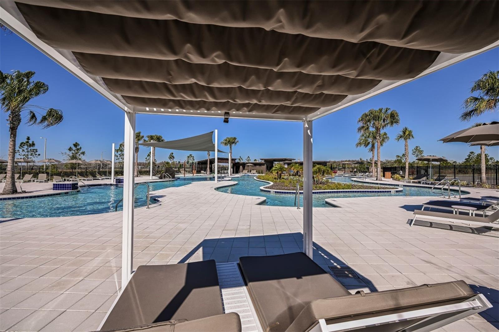 Community Pool Covered Seating