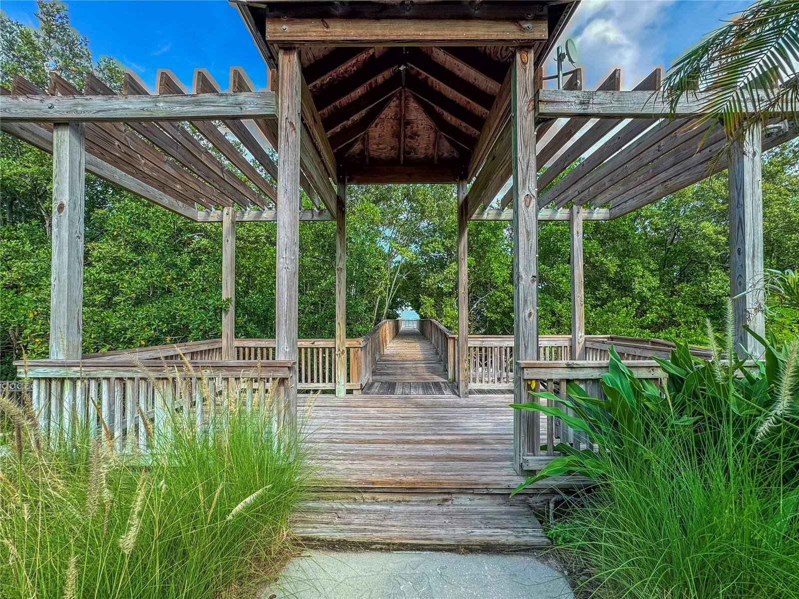 Entrance to community observation dock.