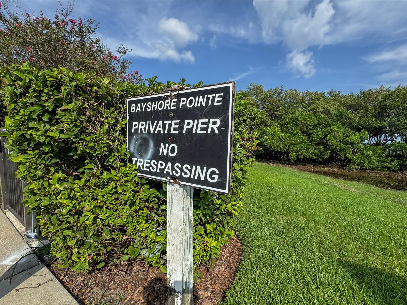 Private community observation deck.