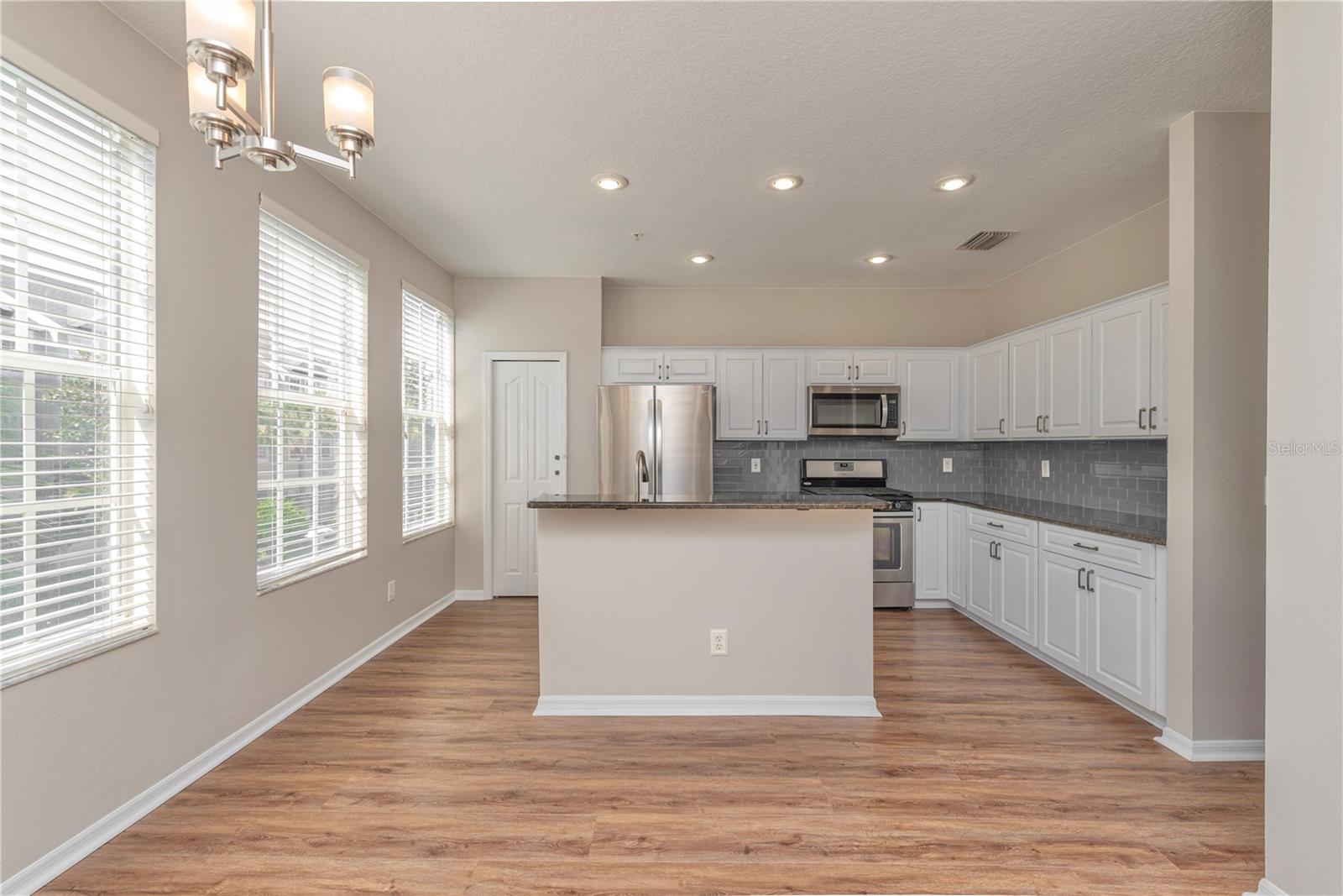 Kitchen from dining room.