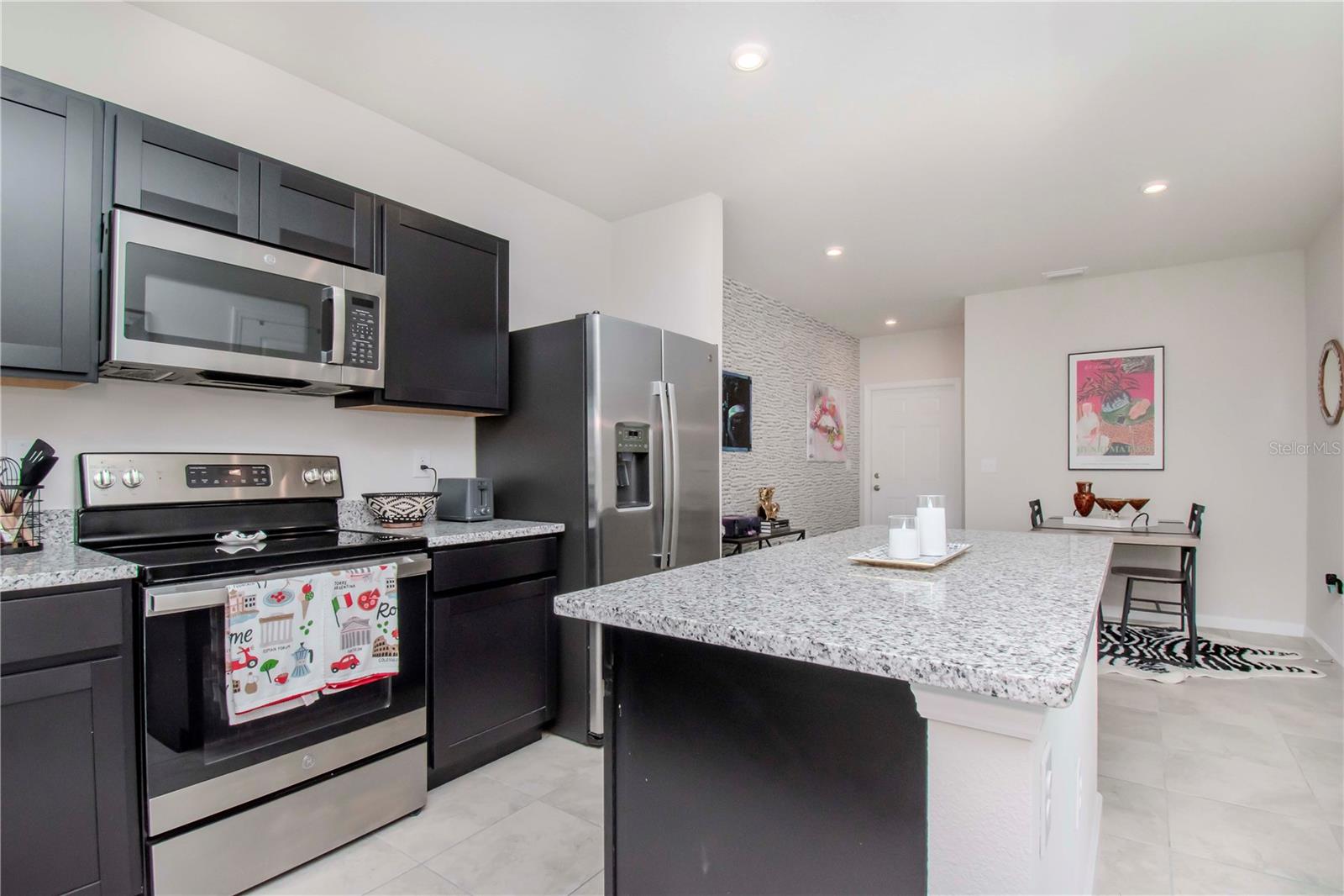 Gorgeous sleek black cabinets