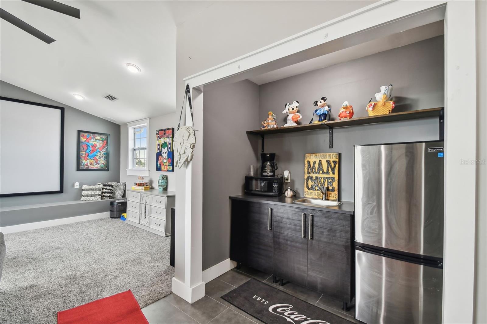 Wet Bar in Movie Theatre Room