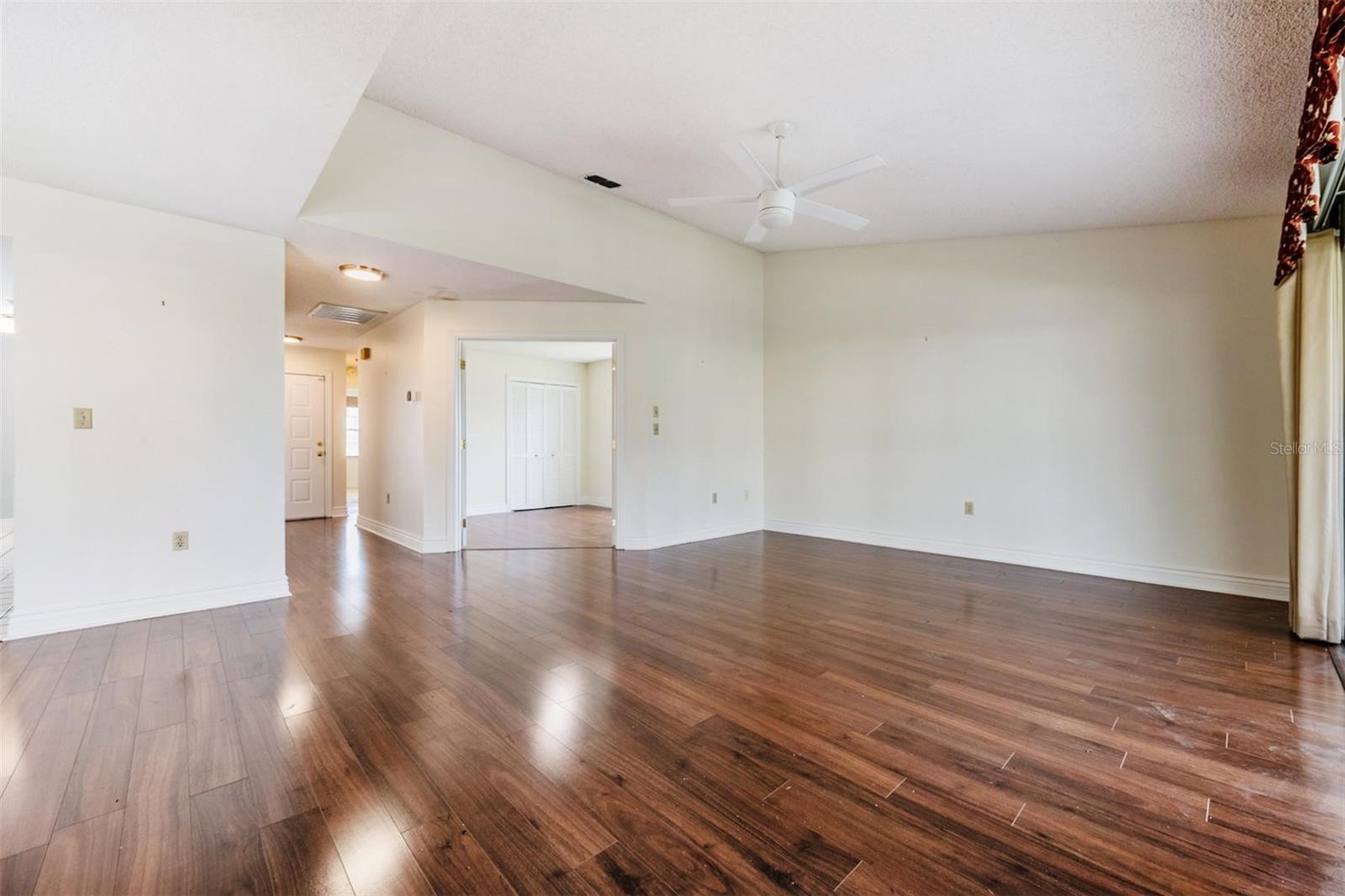 Living room, dining room, foyer