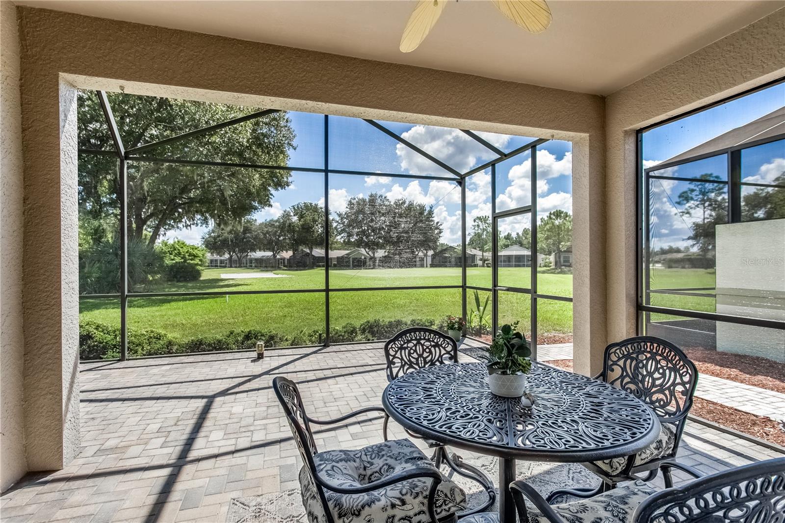 Golf course view from private lanai