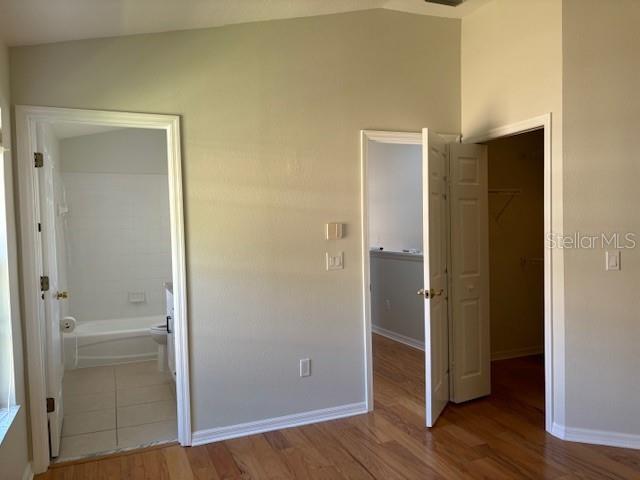 primary bedroom - walk- in lighted closet