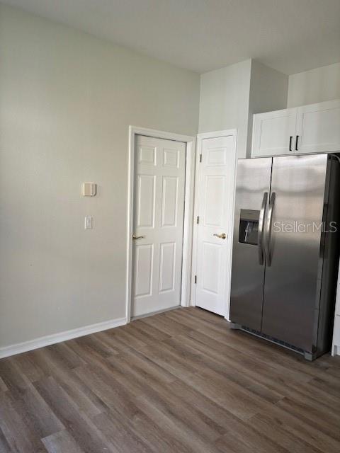 kitchen door to double car garage