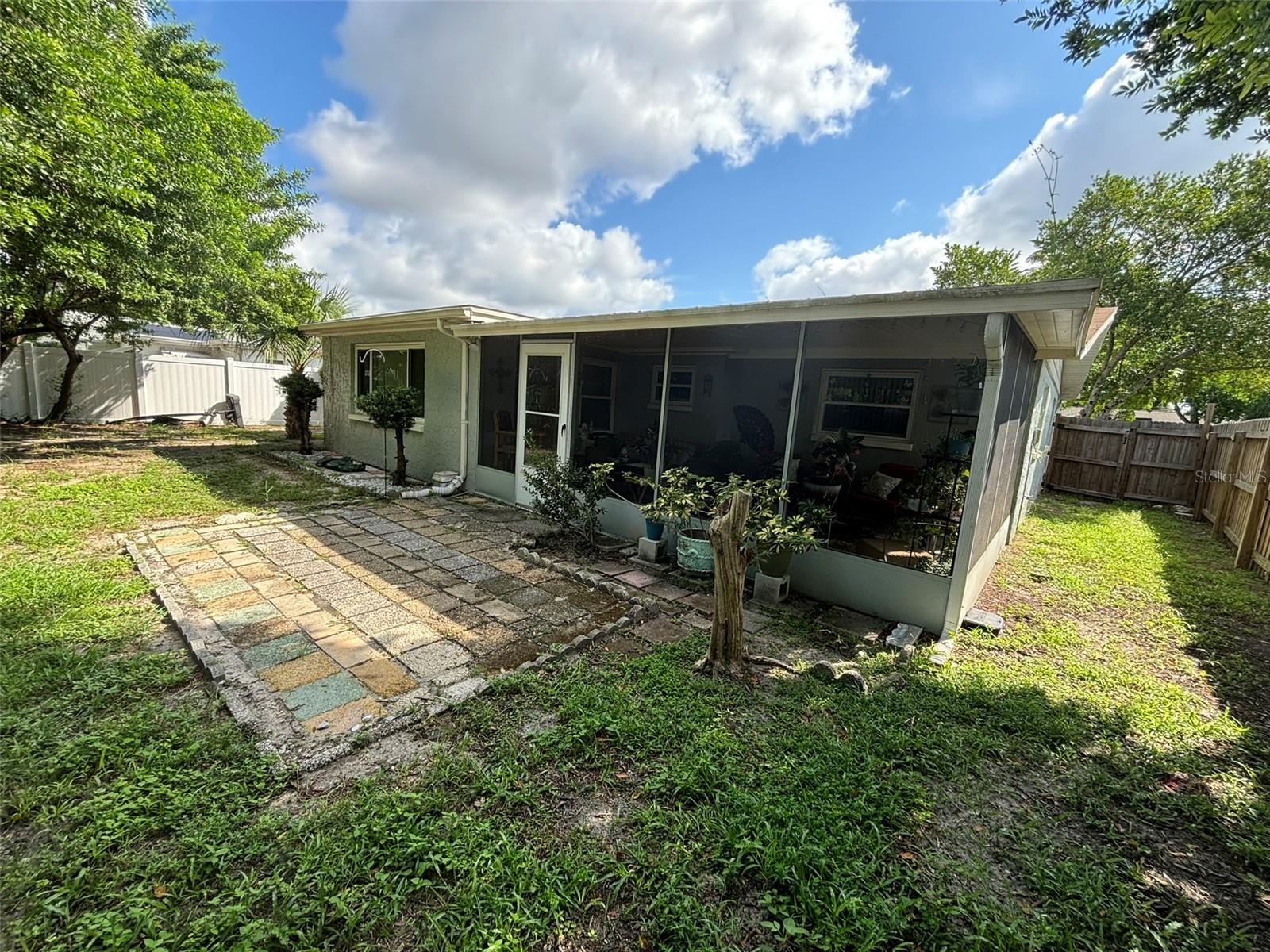 Rear of the house