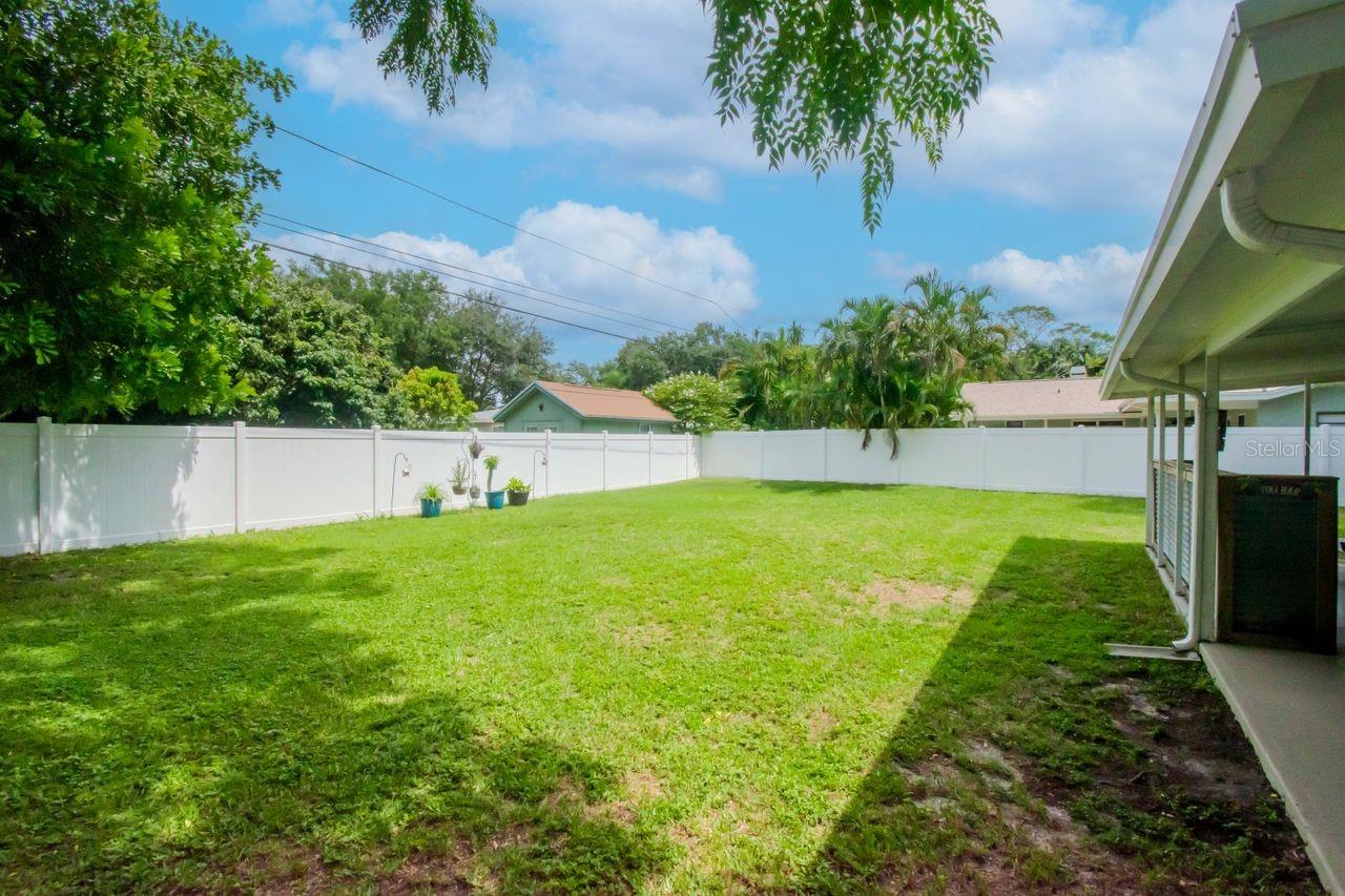 Huge backyard!