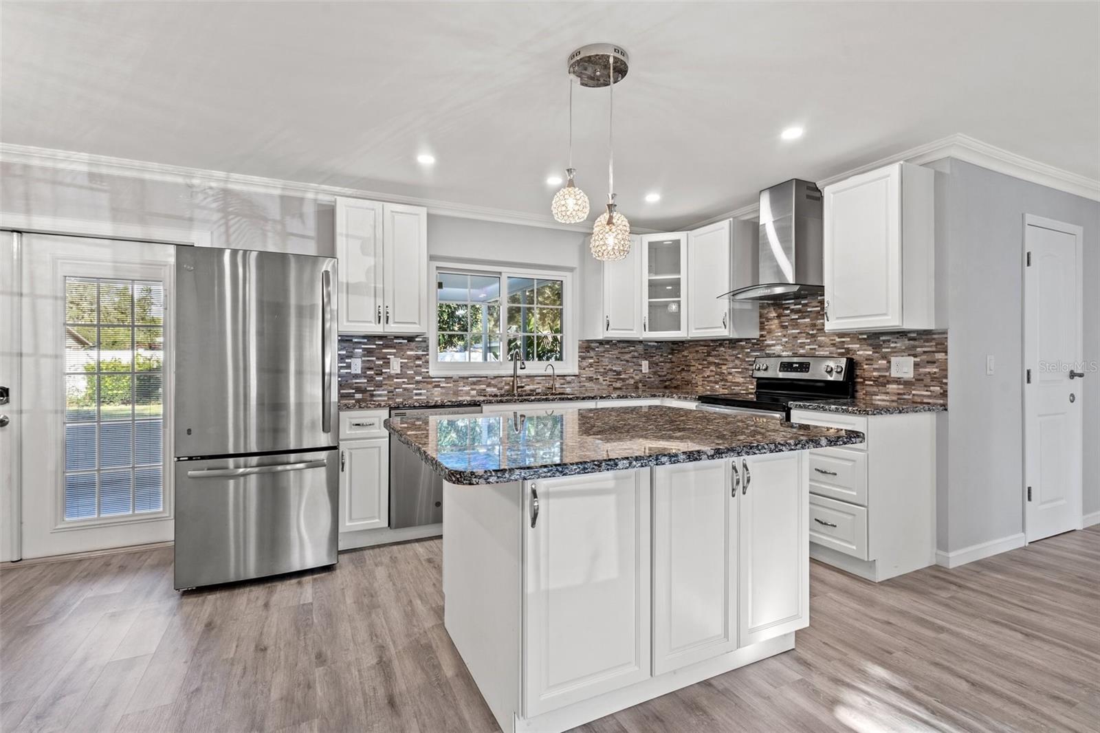 Open kitchen and living room