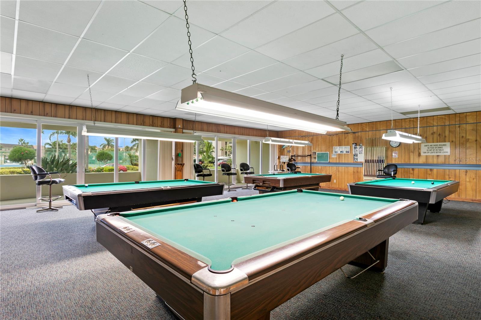 Billiards room in Clubhouse